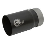 aFe MACH Force-Xp Stainless Steel Clamp-on Exhaust Tip Black Right Side Exit (49T35404-B07)