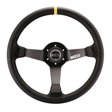 Load image into Gallery viewer, Sparco R345 Racing Steering Wheel, Black Leather (015R345MLN)