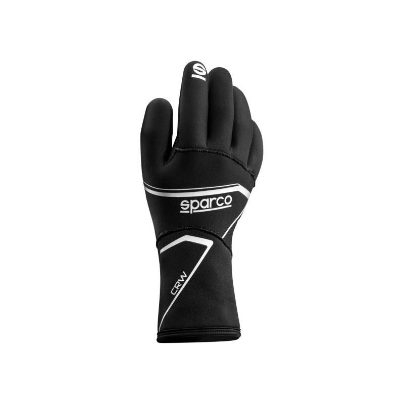 Sparco CRW New Series Black Kart Racing Gloves 2X-Small (00260NR00XXS)