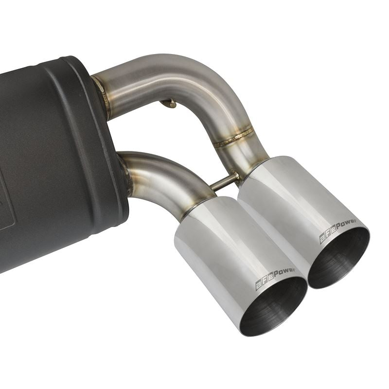 aFe MACH Force-Xp 3 to 2-1/2in 304 Stainless Steel Axle-Back Exhaust w/Polished Tip (49-36333-P)