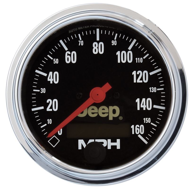 AutoMeter Jeep 3.375 In-Dash 0-160 MPH Electrical Speedometer Gauge - Programmable (880244)