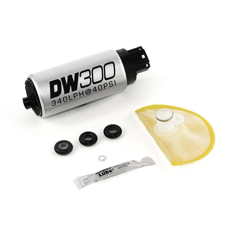 Deatschwerks DW300 series, 340lph in-tank fuel pump w/ install kit (9-301S-1005)