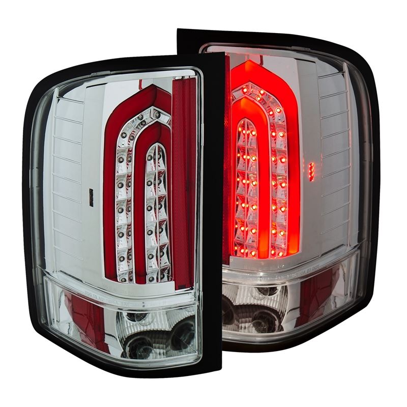 ANZO USA 2007-2013 Chevrolet Silverado 1500 LED Taillights Chrome (321341)