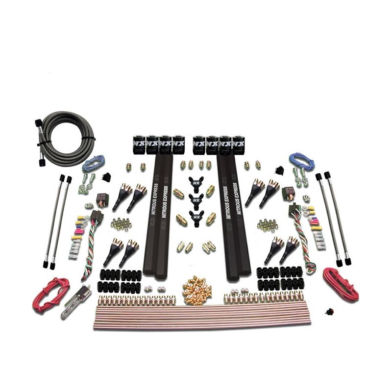 Nitrous Express SX2 Dual Stage 8 Solenoid /Gasoline Nitrous Kit (200-1200HP) w/o Bottle (90009-00)