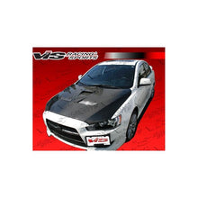 Load image into Gallery viewer, VIS Racing EVO 10 Style Black Carbon Fiber Hood (08MTLAN4DEVX-010C)