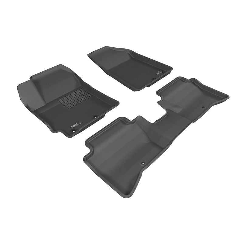 3D Maxpider KAGU Floor Mat, BLACK, 1ST ROW/2ND ROW (L1KA03701509)