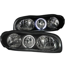 Load image into Gallery viewer, ANZO USA 1998-2002 Chevrolet Camaro Crystal Headlights w/ Halo Black (121024)