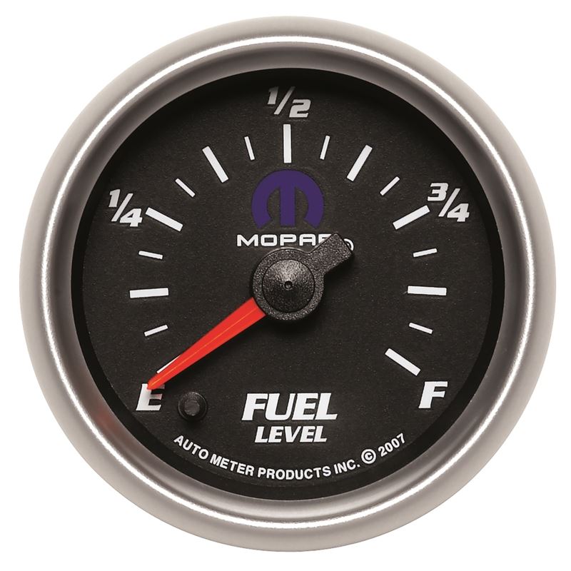 AutoMeter Mopar 2-1/16in 0-280 Ohm Programmable Fuel Level Gauge - Black (880013)