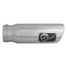 Load image into Gallery viewer, aFe MACH Force-Xp 409 Stainless Steel Clamp-on Exhaust Tip Polished (49T40501-P15)