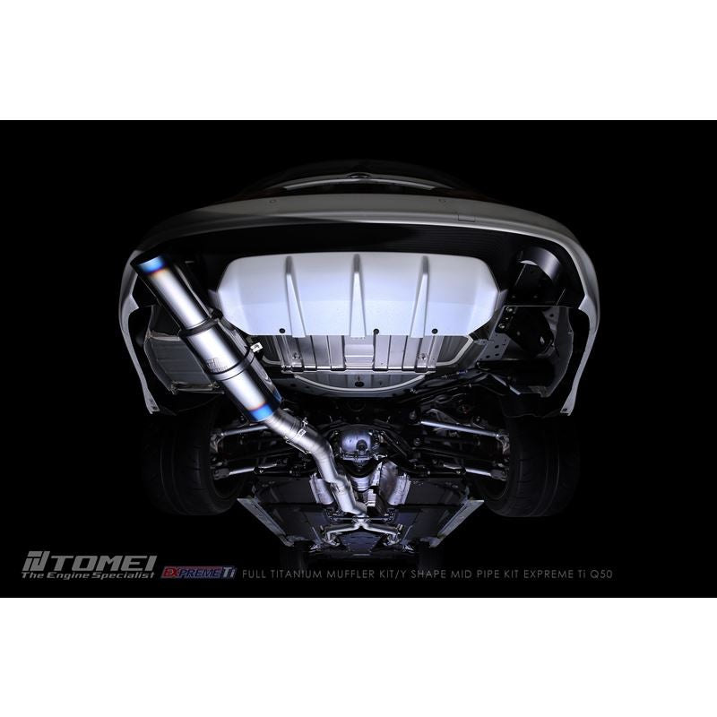 Tomei Full Titanium Muffler Kit Expreme Ti for 2016-2021 Infiniti Q50(TB6090-NS21A)