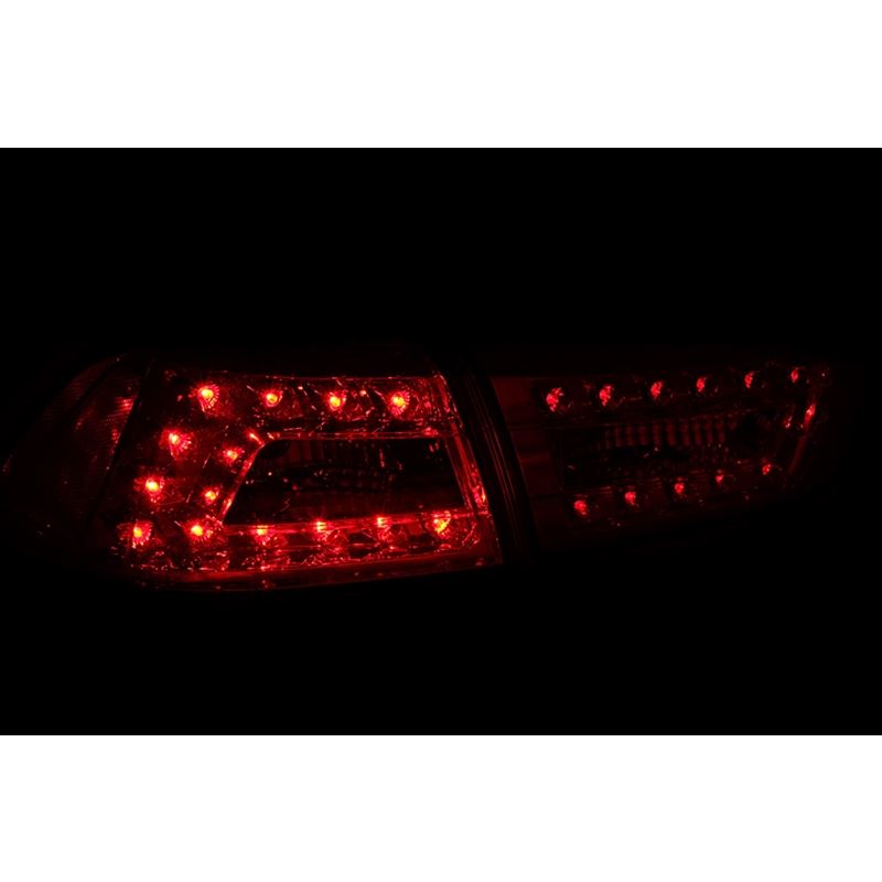 ANZO USA 2008-2015 Mitsubishi Lancer LED Taillights Red/Smoke (321277)