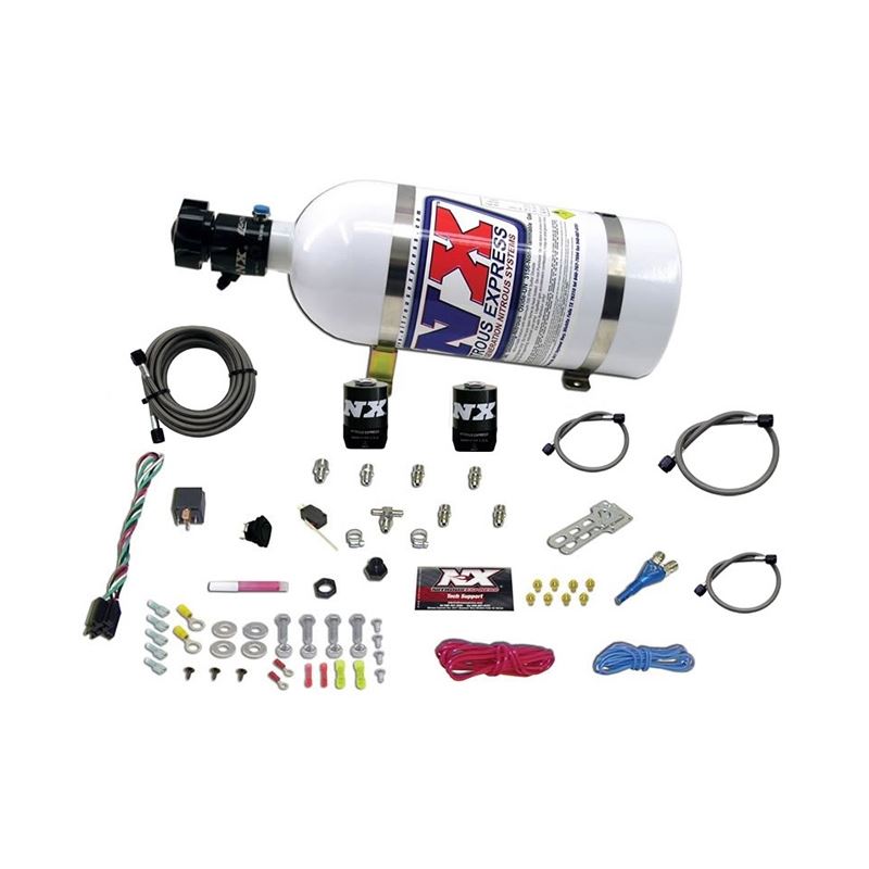 Nitrous Express All Sport Compact EFI Single Nozzle Nitrous Kit (35-50-75HP) w/10lb Bottle (20923-10)