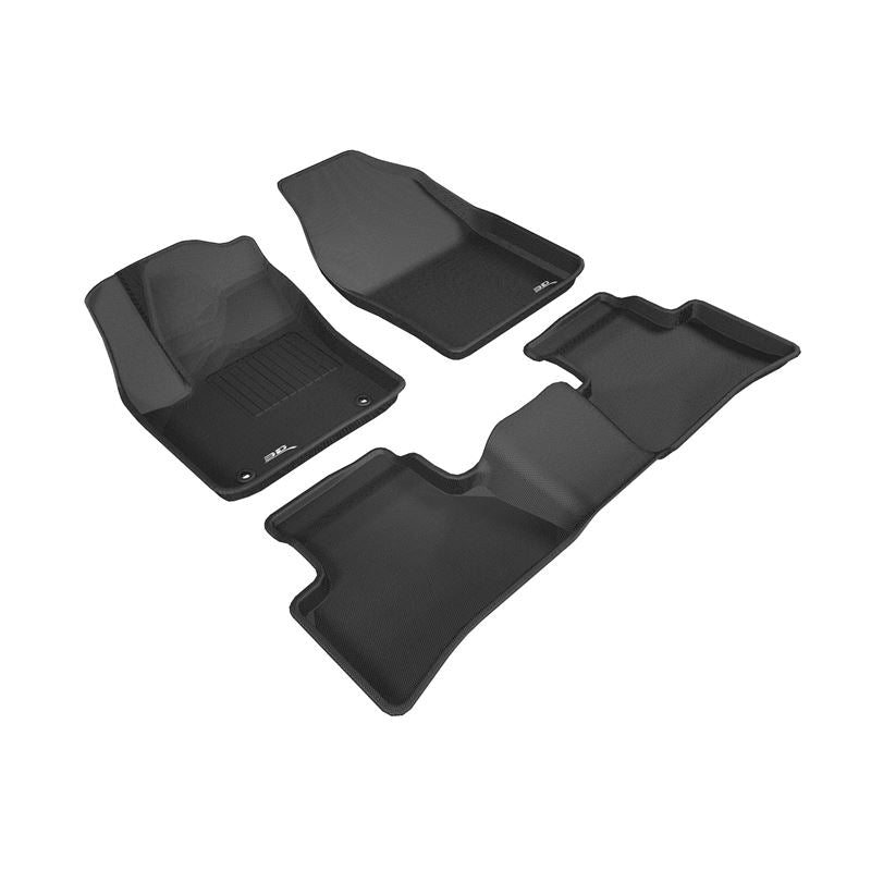 3D Maxpider KAGU Floor Mat, BLACK, 1ST ROW/2ND ROW (L1TY22301509)