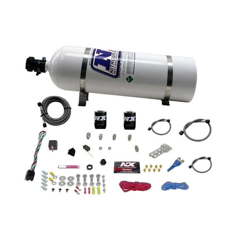 Nitrous Express All Ford EFI Single Nozzle Nitrous Kit (35-150HP) w/15lb Bottle (20922-15)