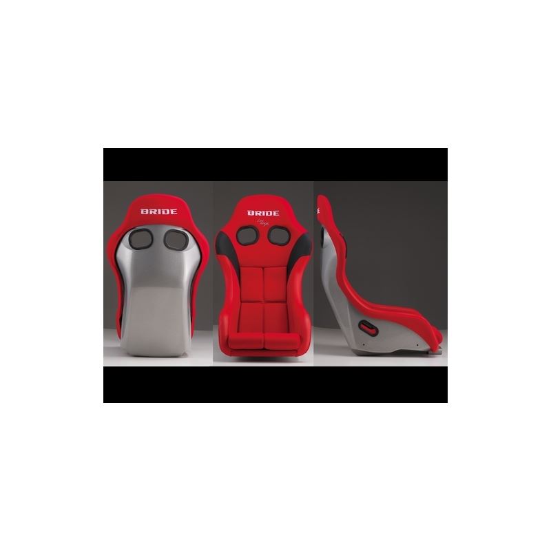 Bride ZETA IV Bucket Seat, Red, FRP (HA1BSF)