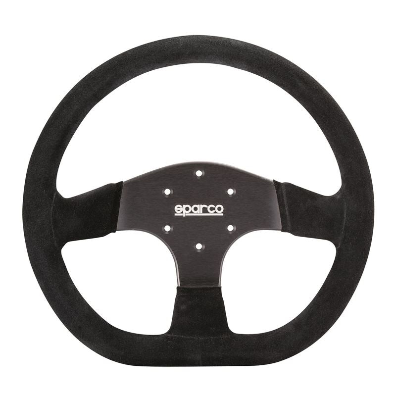 Sparco R353 Racing Steering Wheel, Black Suede (015R353PSN)