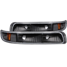 Load image into Gallery viewer, ANZO USA 1999-2002 Chevrolet Silverado 1500 Euro Parking Lights Black w/ Amber Reflector (511065)