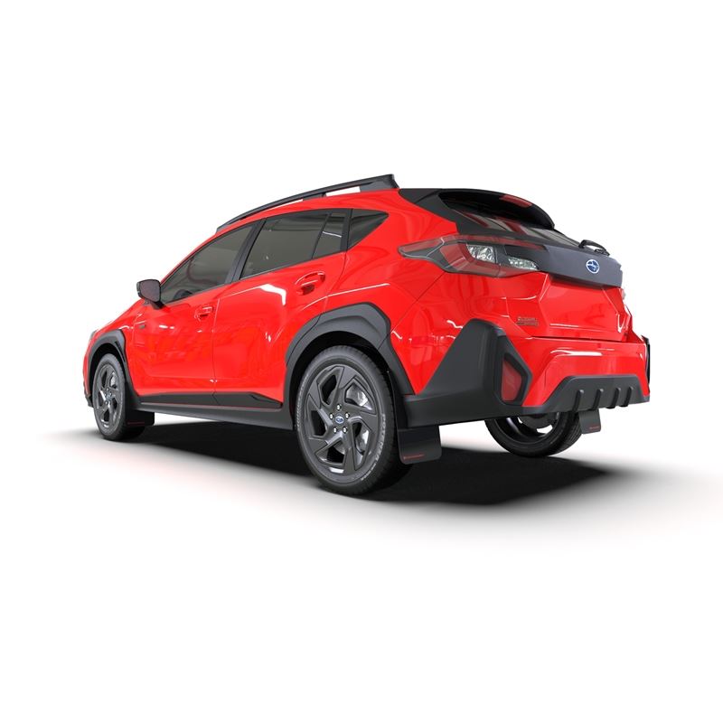 Rally Armor Black Mud Flap/Red Logo for 2024 Subaru Crosstrek (MF106-UR-BLK-RD)