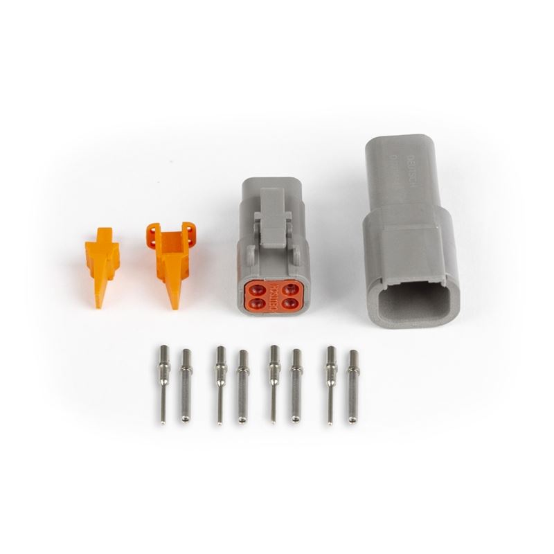 Haltech Plug and Pins Only - Matching Set Deutsch DTM-4 Connectors (7.5 Amp) (HT-031014)