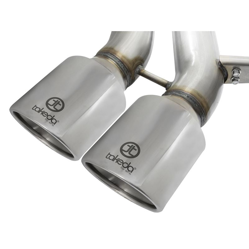 Takeda 3 IN 304 Stainless Steel Cat-Back Exhaust System w/Polished Tip (49-33083-P)