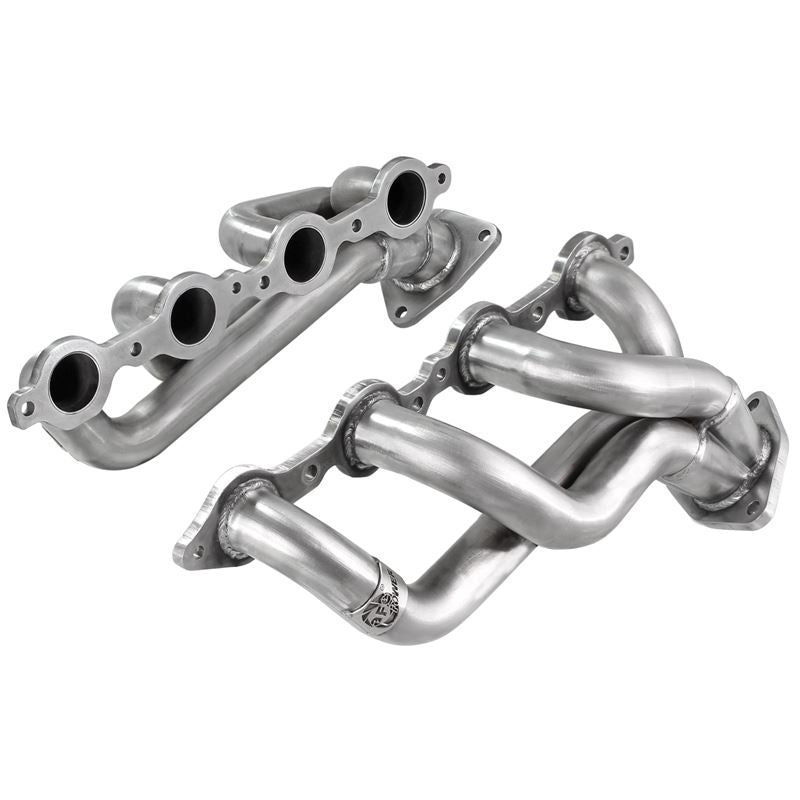 aFe Twisted Steel 409 Stainless Steel Shorty Header (48-44001)