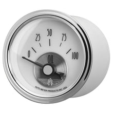 Load image into Gallery viewer, AutoMeter Prestige Series Pearl 2-1/16in 100PSI Electronic Oil Pressure Gauge (2026)