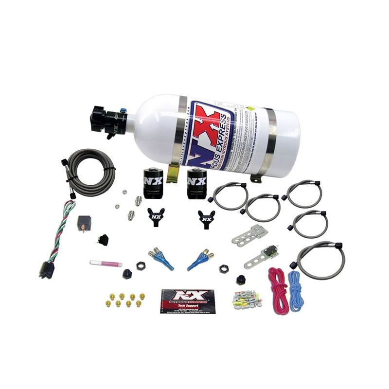 Nitrous Express GM EFI Dual Nozzle Nitrous Kit (100-300HP) w/10lb Bottle (20215-10)