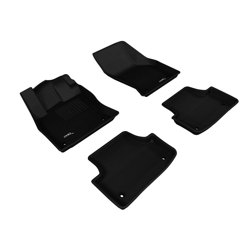 3D Maxpider KAGU Floor Mat, BLACK, 1ST ROW/2ND ROW (L1AD03301509)