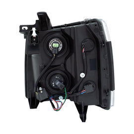 ANZO USA 2007-2013 Chevrolet Silverado Crystal Headlights Black (111393)