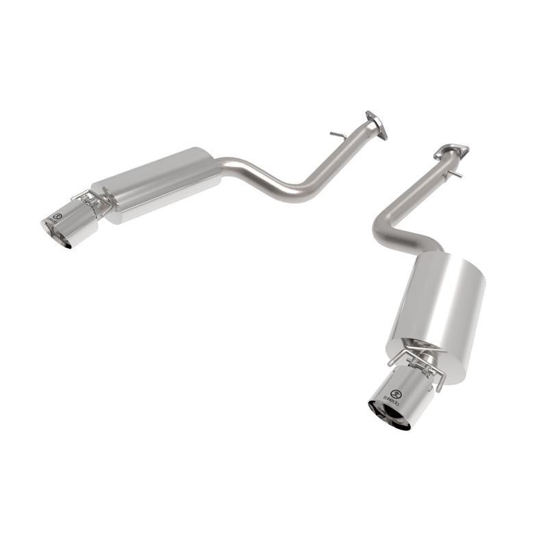 Takeda 2-1/2 IN 304 Stainless Steel Axle-Back Exhaust System w/ Polished Tip (49-36060-P)