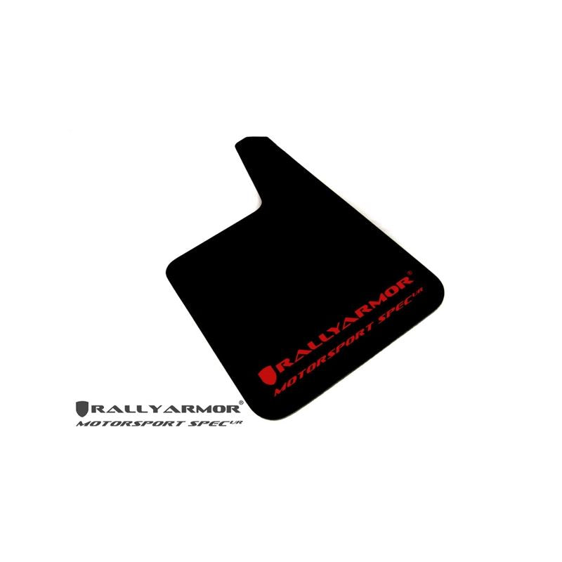 Rally Armor Black Mud Flap/Red Logo (MF20-MSUR-BK/RD)