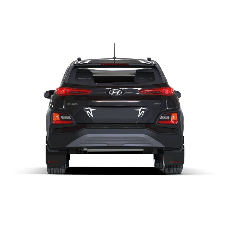 Rally Armor Black Mud Flap/Grey Logo for 2018-2021 Hyundai Kona (MF63-UR-BLK/GRY)