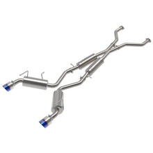 Load image into Gallery viewer, Takeda 2-1/2 IN 304 Stainless Steel Cat-Back Exhaust System w/ Blue Flame Tips (49-36139-L)