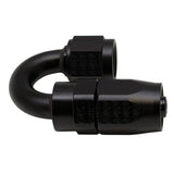 DeatschWerks 6AN Female Swivel 180-Degree Hose End CPE - Anodized Matte Black(6-02-0804-B)