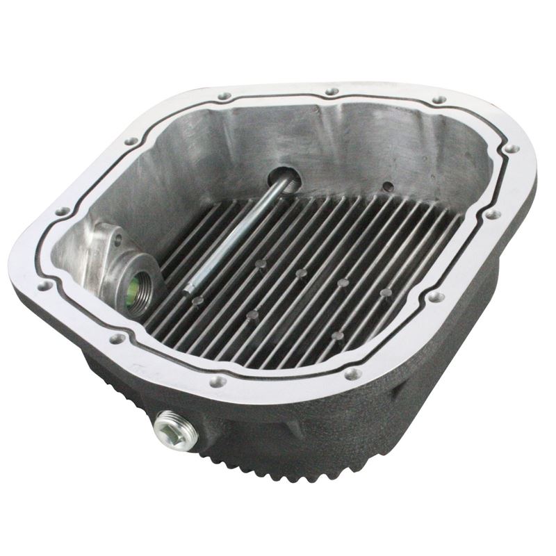 aFe Pro Series Differential Cover Black w/ Machined Fins and Gear Oil (9.75-12) (46-70152-WL)