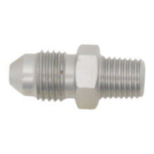 Load image into Gallery viewer, DeatschWerks 3AN Male Flare to 1/16in NPT Male - Anodized Stainless Steel (6-02-0907)