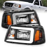 ANZO USA Crystal Headlight Set for 2001 Ford F-100 Ranger (111511)