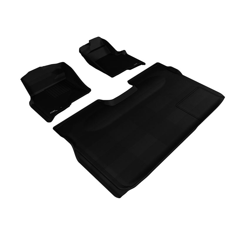 3D Maxpider KAGU Floor Mat, BLACK, 1ST ROW/2ND ROW (L1FR06701509)