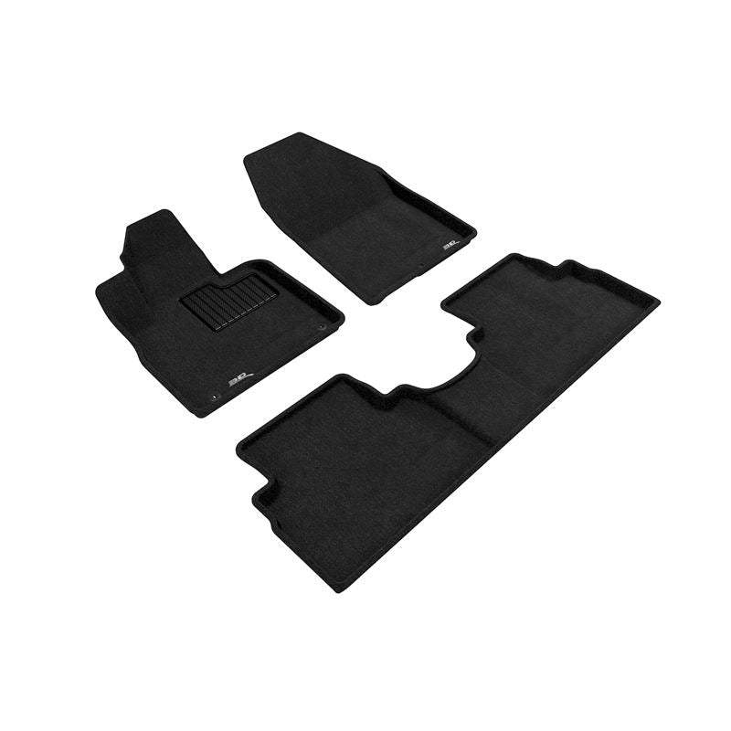 3D Maxpider ELEGANT Floor Mat, BLACK, 1ST ROW/2ND ROW (L1HY09304709)