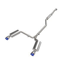 Load image into Gallery viewer, Takeda 2-1/2 IN to 2-1/4 IN 304 Stainless Steel Cat-Back Exhaust System Blue (49-36629-L)