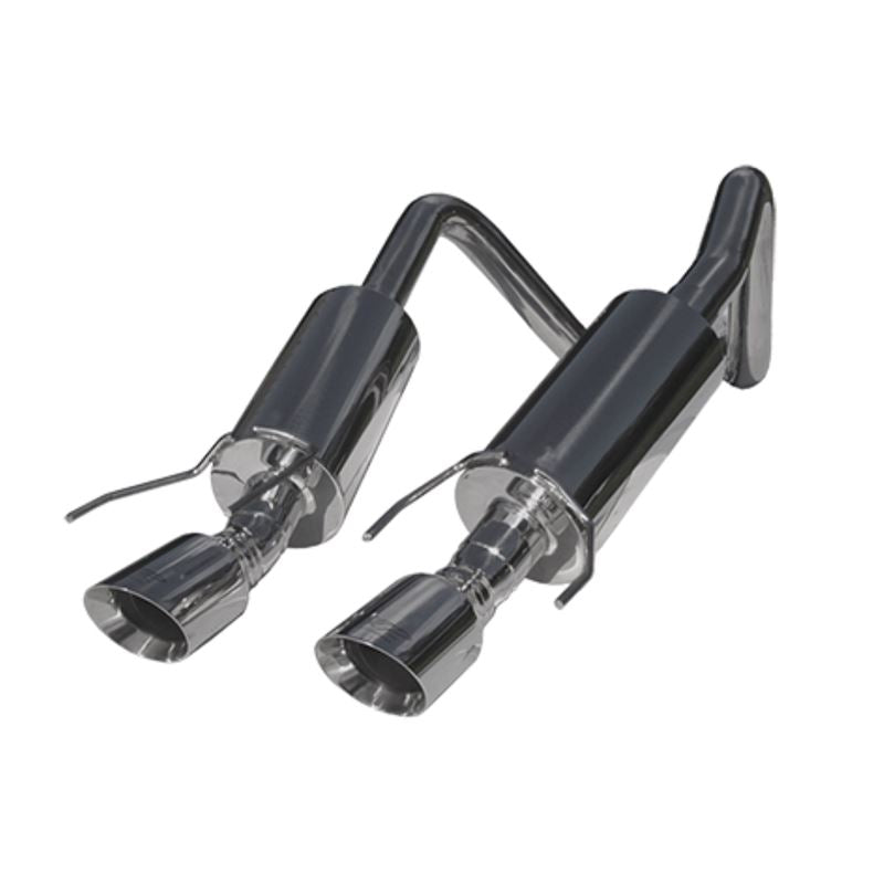 MBRP Exhaust 2 1/2in. Dual Muffler Axle Back 4in. Round Dual Wall Tips T304 (S7000304)