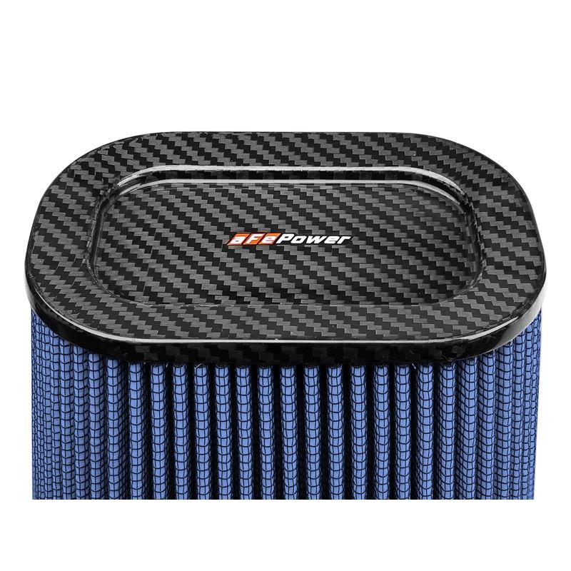 aFe Track Series Intake Replacement Air Filter w/ Pro 5R Media - Carbon Fiber top (24-90110-CF)