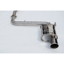 Invidia 60mm Q300 Cat Back Exhaust - Rolled SS Tips for 2022+ Honda Civic Sport (2.0N/A) (HS22HC6Q31RSL)