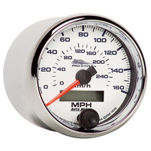 Load image into Gallery viewer, AutoMeter Pro-Cycle Gauge Speedo 2 5/8in 160 Mph/260Kmh Elec White (19345)