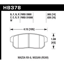 Load image into Gallery viewer, Hawk Performance DTC-30 Brake Pads (HB378W.565)
