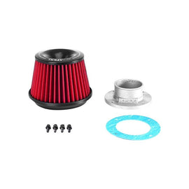 APEXiÂ® Power Round Straight Red Air Filter and Adapter Flange (500-A025)