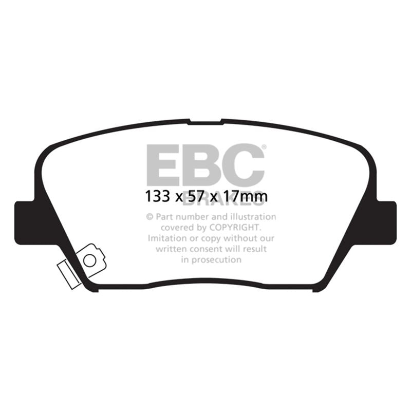 EBC Redstuff Ceramic Low Dust Brake Pads (DP31863C)