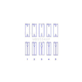 King Engine Bearings Main Bearing Set for 1992-2001 Toyota Camry (MB5554XP)