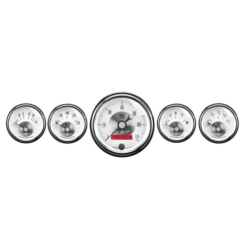 AutoMeter Prestige Series Pearl 5 Piece Gauge Kit (2006)