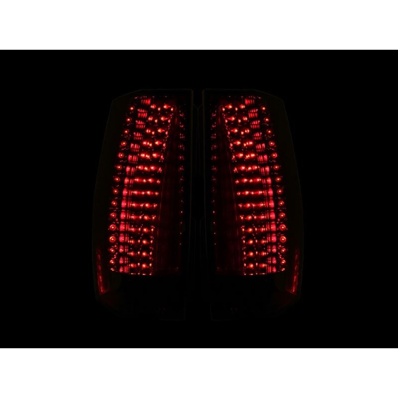 ANZO USA 2007-2014 Chevrolet Suburban LED Taillights Red/Clear - Escalade Look (311190)